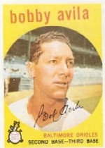 1959 Topps Baseball Cards      363     Bobby Avila